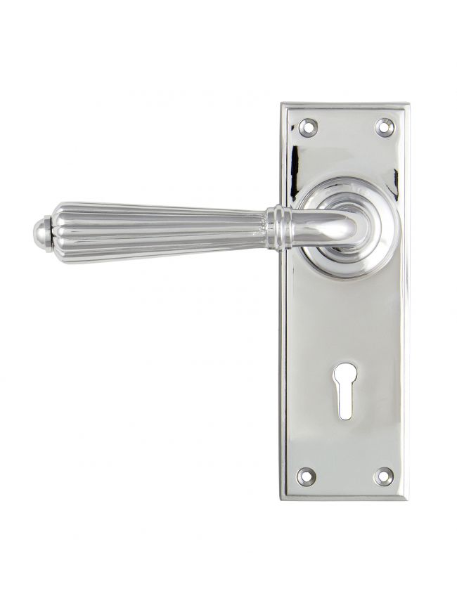 Polished Chrome Hinton Lever Lock Set