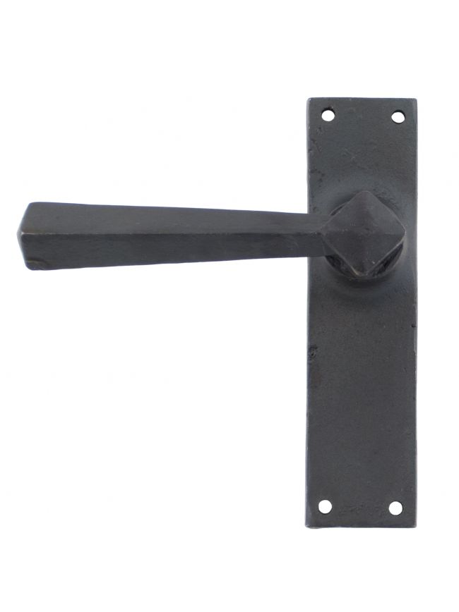 Beeswax Straight Lever Latch Set