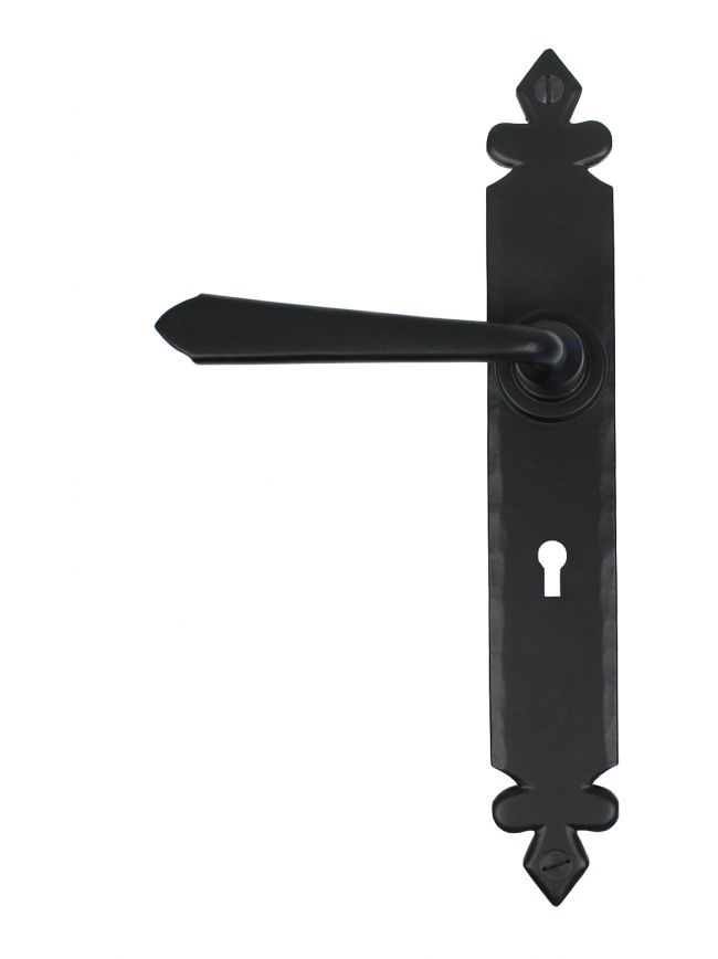 Black Cromwell Lever Lock Set