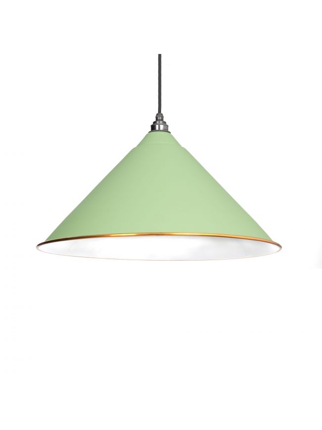 The Hockley Pendant in Sage Green