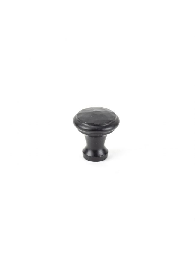 Black Hammered Cabinet Knob - Small
