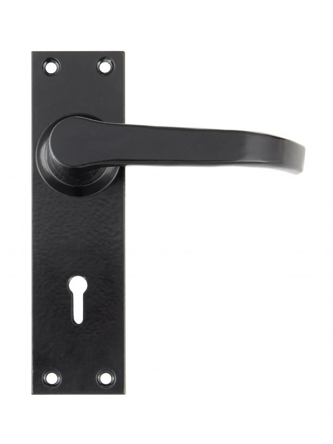 Black Deluxe Lever Lock Set