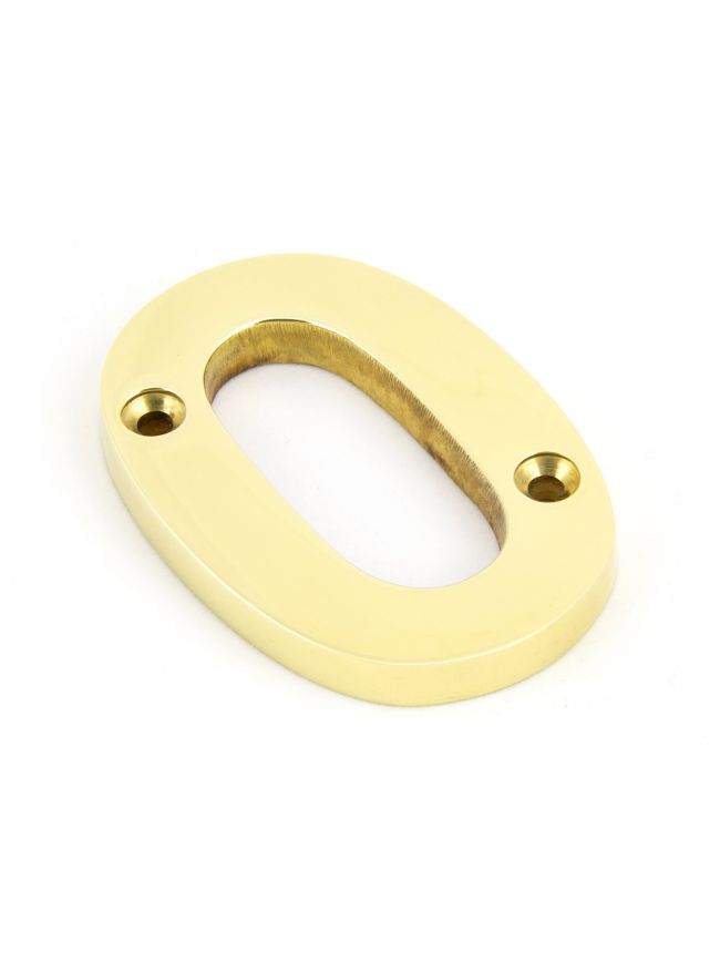 Polished Brass Numeral 0