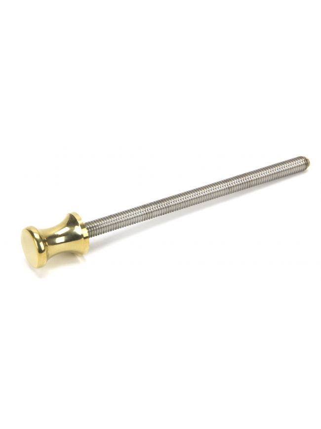 Polished Brass ended SS M6 110mm Threaded Bar