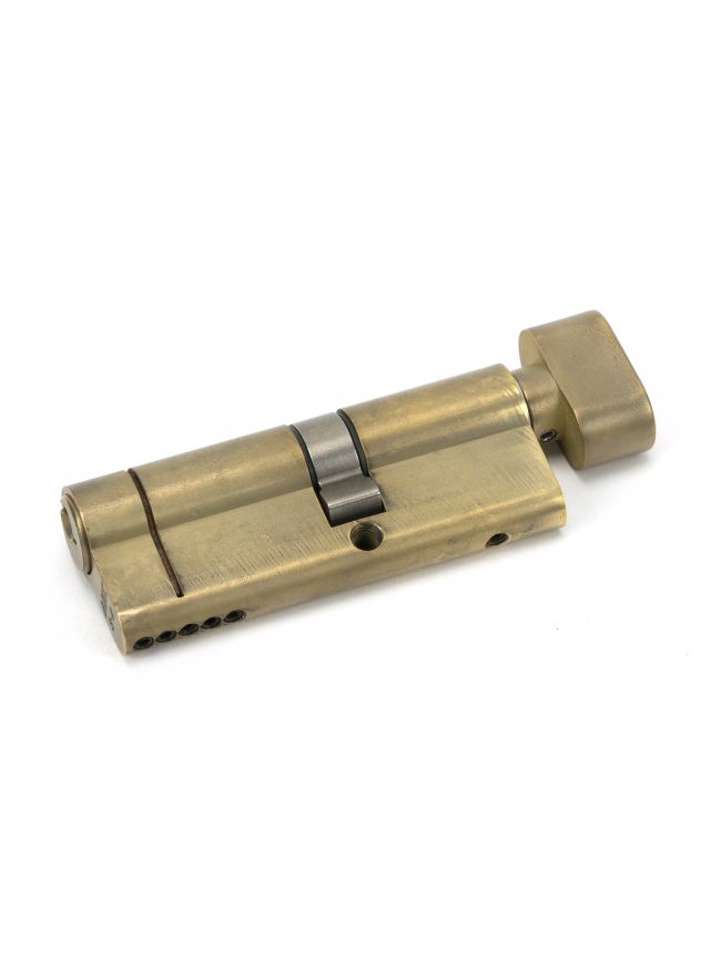 Aged Brass 35T/45 5pin Euro Cylinder/Thumbturn
