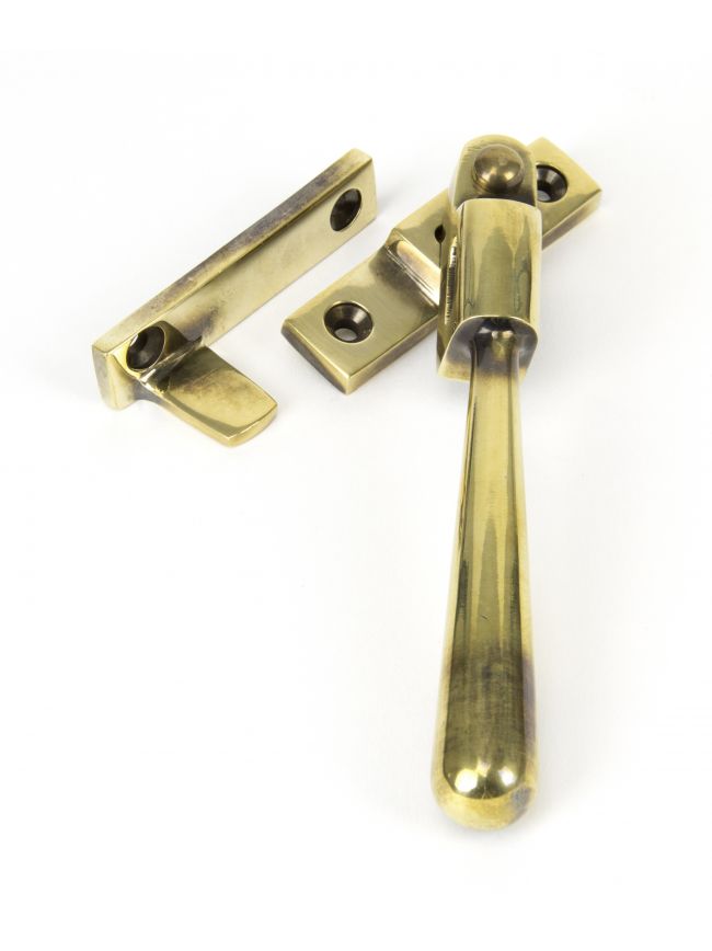 Aged Brass Night-Vent Locking Newbury Fastener