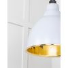 Smooth Brass Brindley Cluster Pendant in Birch