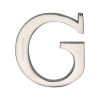 Heritage Brass Alphabet G Pin Fix 51mm (2") Polished Nickel Finish