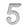 Heritage Brass Numeral 5 Self Adhesive 51mm (2") Polished Chrome finish