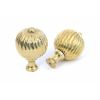 Polished Brass Spiral Cabinet Knob - Large