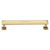 Heritage Brass Cabinet Pull Pyramid Design 152mm CTC Polished Brass Finish