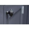 Black Ringed Cabinet Knob - Large