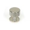 Polished Nickel Brompton Cabinet Knob - 32mm (Plain)