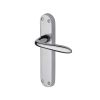 Heritage Brass Door Handle Lever Latch Sutton Design Polished Chrome finish