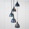 Smooth Nickel Brindley Cluster Pendant in Dusk