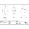 Satin Brass 3" 5 Lever BS Sash Lock KA