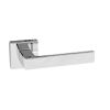 Forme Asti Lever Door Handle on Minimal Square Rose - Polished Chrome