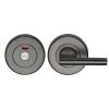 Heritage Brass Indicator Turn &amp; Release for Bathroom Doors Matt Bronze Finish