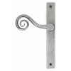 Pewter Monkeytail Slimline Lever Espag. Latch - RH