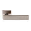 Carla Designer Lever On Sprung Square Rose - Satin Stainless Steel