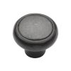 Rustic Dark Bronze Cabinet Knob Newport Design 38mm