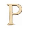 Heritage Brass Alphabet P Pin Fix 51mm (2") Polished Brass Finish