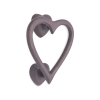 Heart Door Knocker Aged Bronze