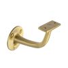 Heritage Brass Handrail Bracket 3 Satin Brass