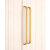 Curve Bar Cabinet Handle Satin Brass Large