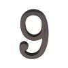 Heritage Brass Numeral 9 Concealed Fix 76mm (3) Matt Bronze finish