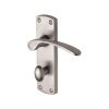 Project Hardware Door Handle for Bathroom Luca Design Satin Chrome finish