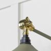 Smooth Brass Flora Wall Light in Tump