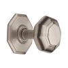 Heritage Brass Octagon Centre Door Knob 3" Satin Nickel finish