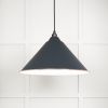 White Gloss Hockley Pendant in Soot