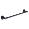 Oxford 45cm Towel Bar Rail. Wall Mounted for Bathroom and Kitchen. Black finish