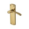 Project Hardware Door Handle Lever Latch Luca Design Polished Brass finish