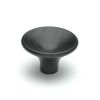 Wooden Cabinet Knob Trumpet Design 38mm Black Ash Finish