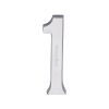 Heritage Brass Numeral 1 Concealed Fix 76mm (3") Satin Chrome finish