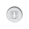 52mm Round Keyhole Escutcheon - Polished Chrome