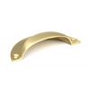 Satin Brass 4" Plain Drawer Pull