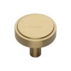 Heritage Brass Cabinet Knob Stepped Disc Design 32mm Satin Brass finish