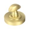 Satin Brass Round Thumbturn Set (Plain)