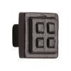 Black Iron Rustic Cabinet Knob Square Craft Design 32mm