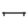 Heritage Brass Cabinet Pull Industrial Design 192mm CTC Matt Black Finish