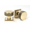 Aged Brass Brompton Mortice/Rim Knob Set (Square)