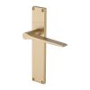 Heritage Brass Gio Lever Latch Door Handle on 200mm Plate Satin Brass finish