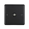 Eurolite Stainless Steel TV Socket Matt Black