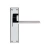 Serozzetta Equi Lever On Latch Backplate - Polished Chrome