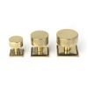 Aged Brass Kelso Cabinet Knob - 25mm (Square)