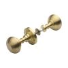 Heritage Brass Reeded Rim Knob Satin Brass finish